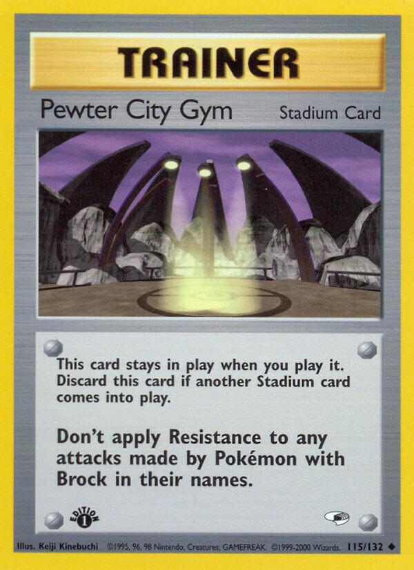 Carte Pokémon: Pewter City Gym [Arène D'Argenta]