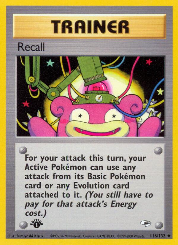 Carte Pokémon: Recall [Recall]