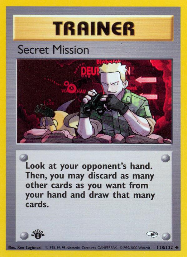 Carte Pokémon: Secret Mission [Mission Secrète]