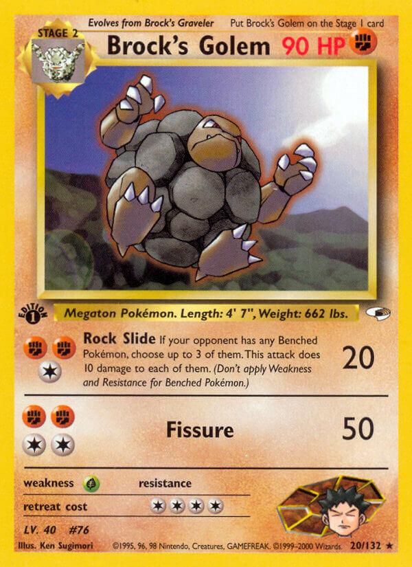 Carte Pokémon: Brock's Golem [Grolem de Pierre]