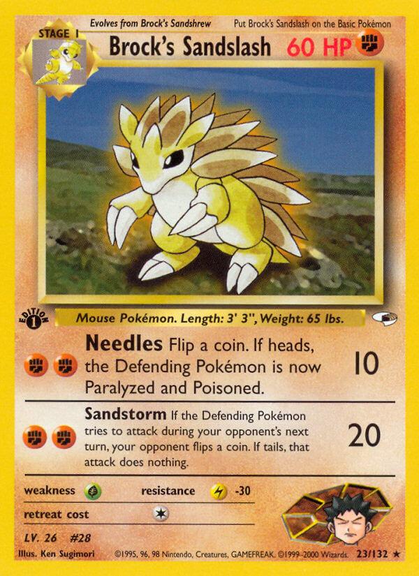 Carte Pokémon: Brock's Sandslash [Sablaireau de Pierre]