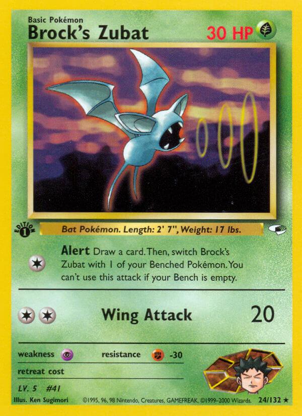 Carte Pokémon: Brock's Zubat [Nosferapti de Pierre]