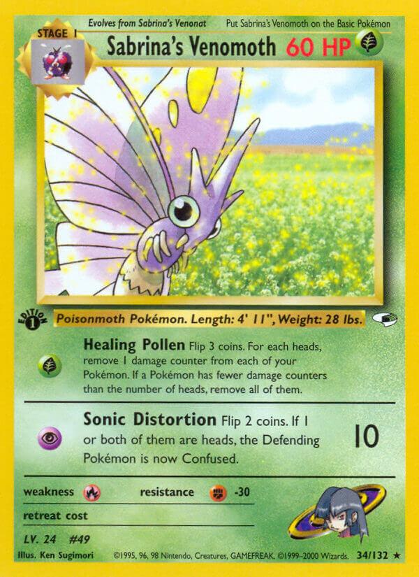 Carte Pokémon: Sabrina's Venomoth [Aéromite de Morgane]