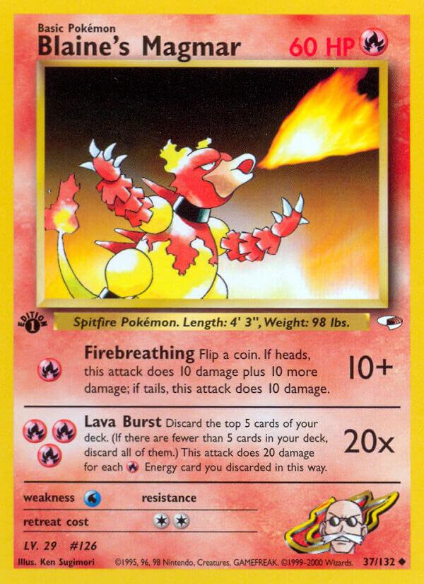 Carte Pokémon: Blaine's Magmar [Magmar d'Auguste]