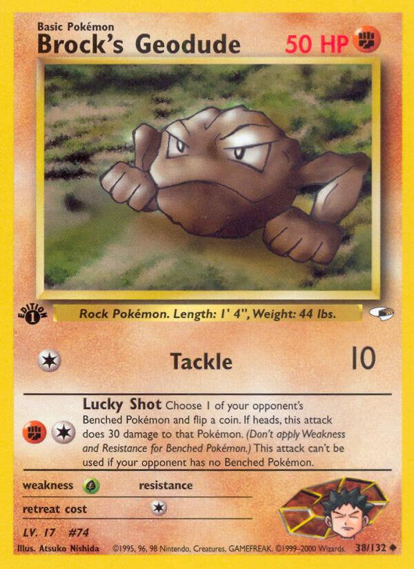 Carte Pokémon: Brock's Geodude [Racaillou de Pierre]