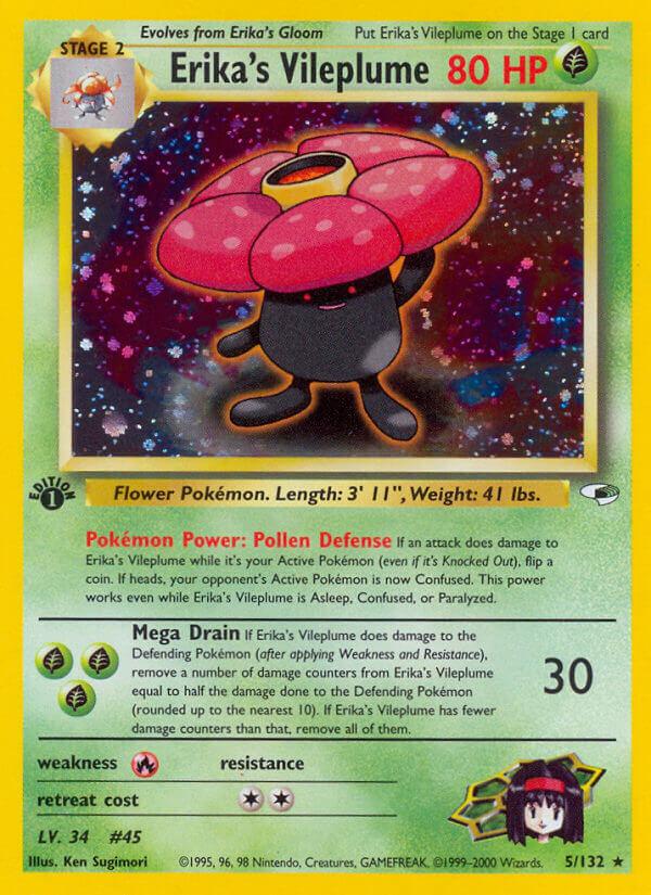 Carte Pokémon: Erika's Vileplume [Rafflesia d'Erika]