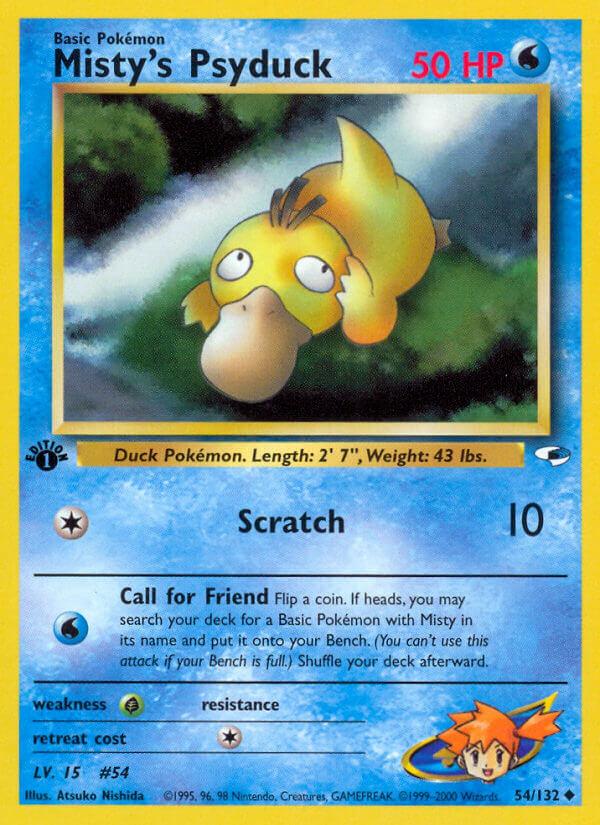 Carte Pokémon: Misty's Psyduck [Psykokwak d'Ondine]