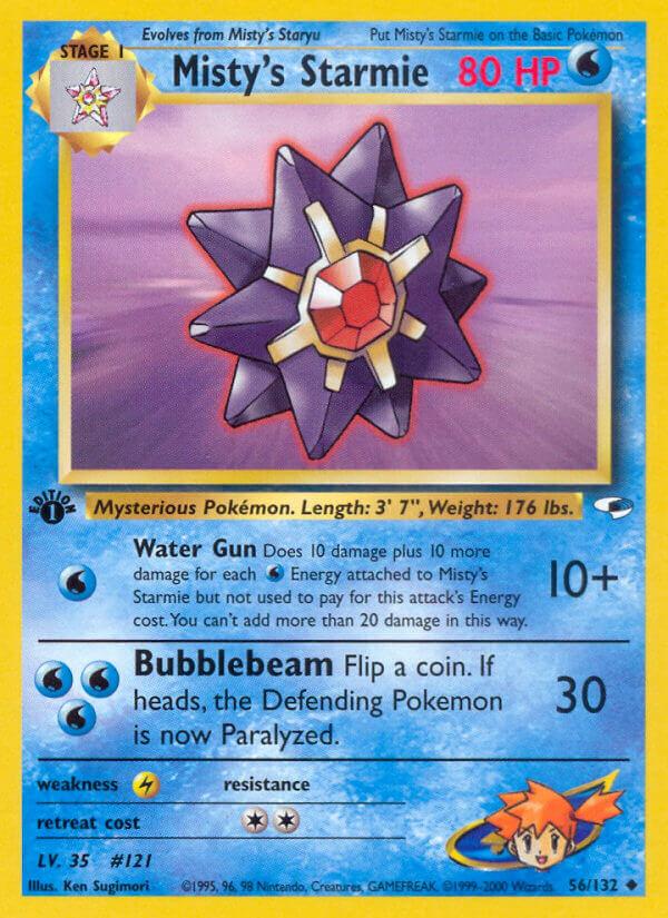 Carte Pokémon: Misty's Starmie [Staross d'Ondine]