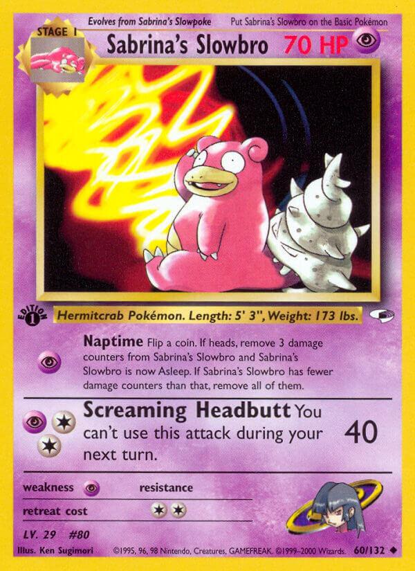 Carte Pokémon: Sabrina's Slowbro [Flagadoss de Morgane]