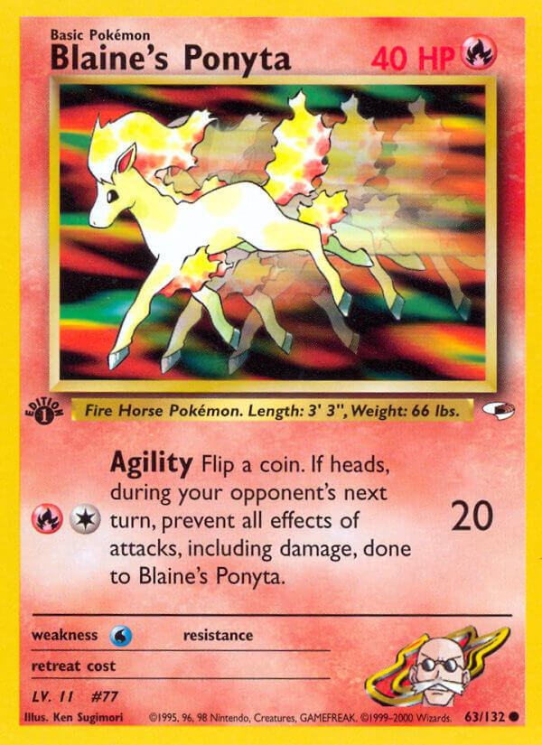 Carte Pokémon: Blaine's Ponyta [Ponyta d'Auguste]