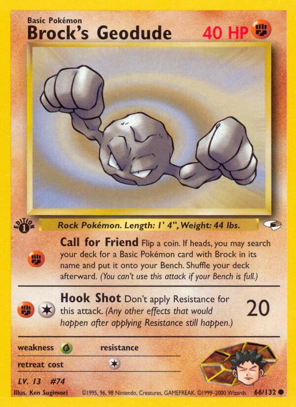 Carte Pokémon: Brock's Geodude [Racaillou de Pierre]