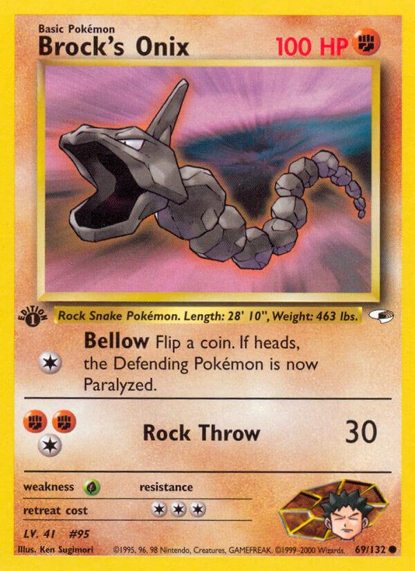 Carte Pokémon: Brock's Onix [Onix de Pierre]