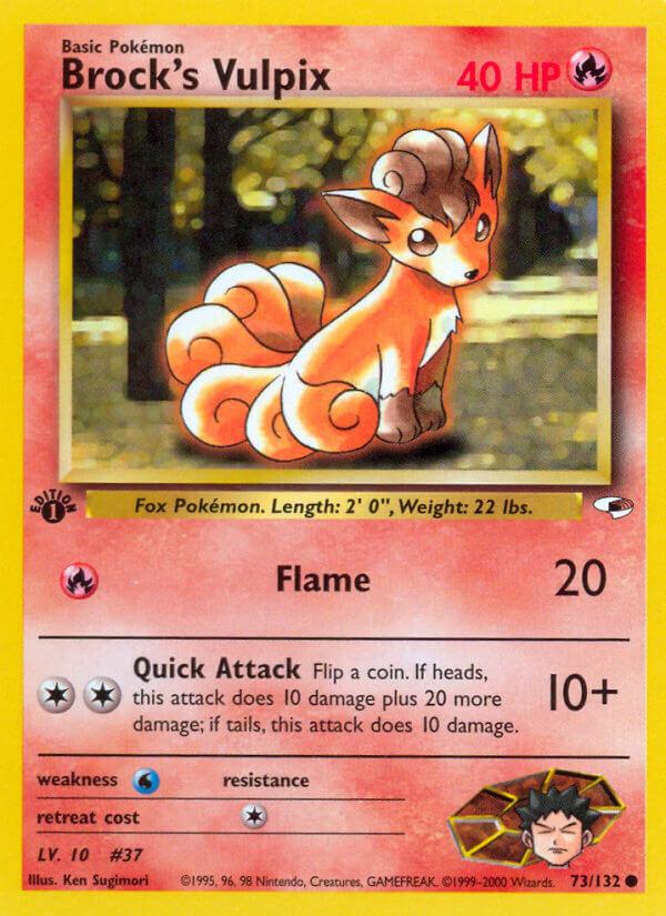 Carte Pokémon: Brock's Vulpix [Goupix de Pierre]