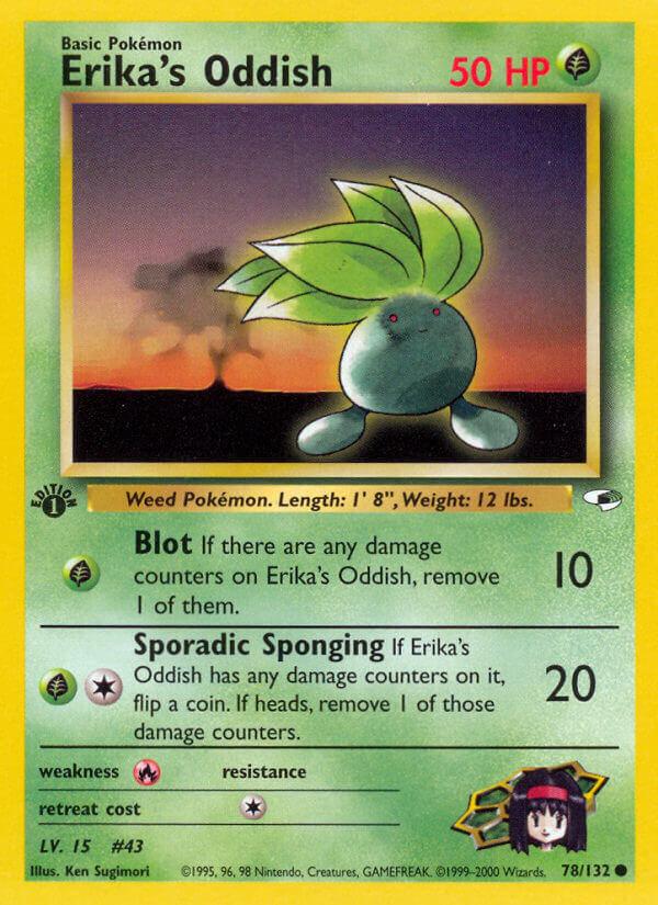 Carte Pokémon: Erika's Oddish [Mystherbe d'Erika]