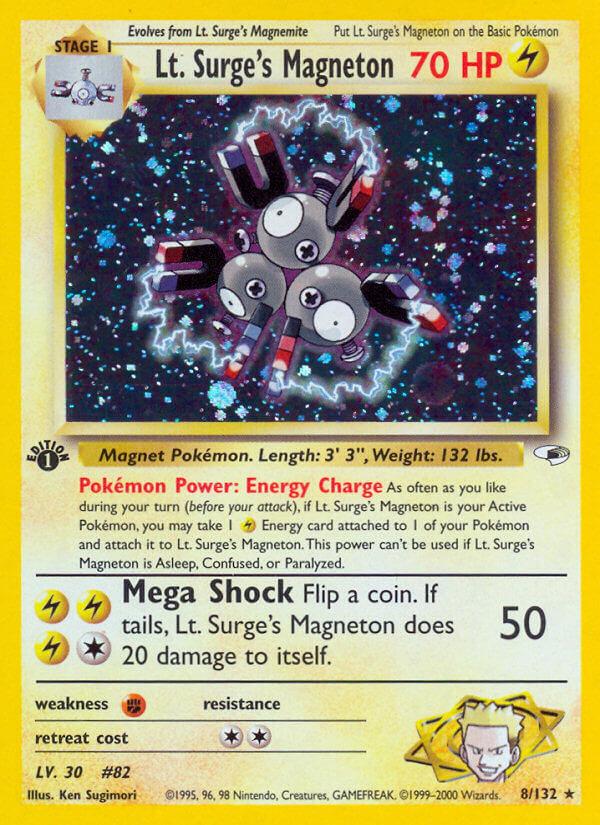 Carte Pokémon: Lt. Surge's Magneton [Magnéton de Major Bob]