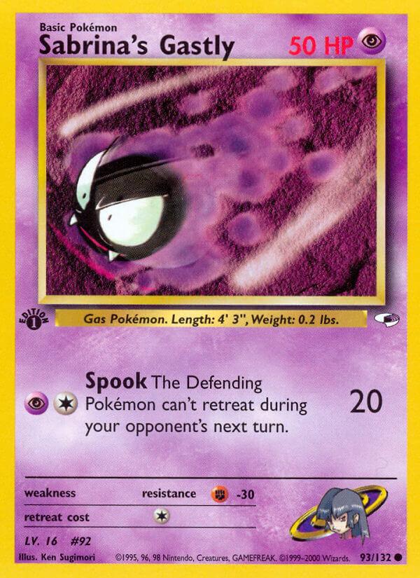 Carte Pokémon: Sabrina's Gastly [Fantominus de Morgane]