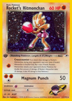 Carte Pokémon: Rocket's Hitmonchan