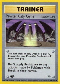 Carte Pokémon: Pewter City Gym