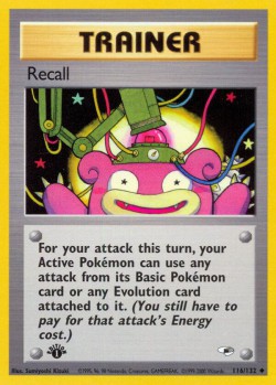 Carte Pokémon: Recall