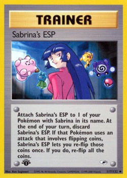 Carte Pokémon: Sabrina's ESP