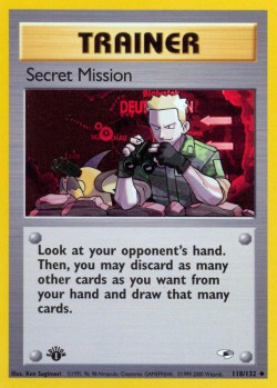 Carte Pokémon: Secret Mission