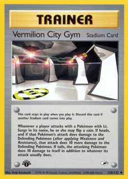 Carte Pokémon: Vermilion City Gym