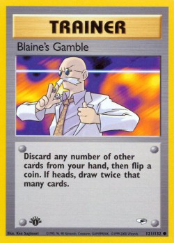 Carte Pokémon: Blaine's Gamble