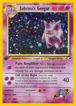 Carte Pokémon: Sabrina's Gengar