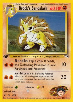 Carte Pokémon: Brock's Sandslash