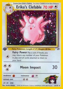 Carte Pokémon: Erika's Clefable