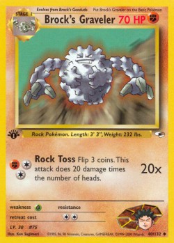 Carte Pokémon: Brock's Graveler