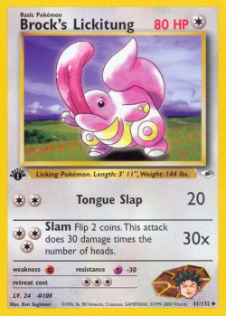 Carte Pokémon: Brock's Lickitung