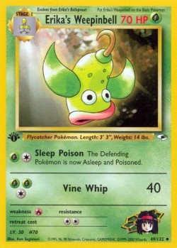 Carte Pokémon: Erika's Weepinbell