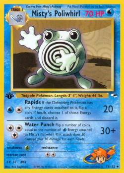 Carte Pokémon: Misty's Poliwhirl