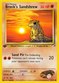 Carte Pokémon: Brock's Sandshrew