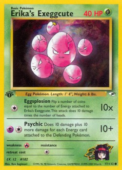 Carte Pokémon: Erika's Exeggcute