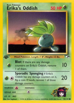 Carte Pokémon: Erika's Oddish