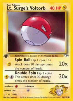 Carte Pokémon: Lt. Surge's Voltorb