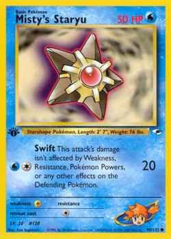 Carte Pokémon: Misty's Staryu