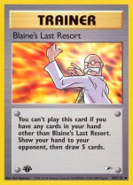 Carte Pokémon: Dernier Recours