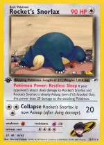 Carte Pokémon: Ronflex