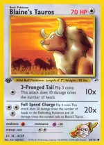 Carte Pokémon: Tauros