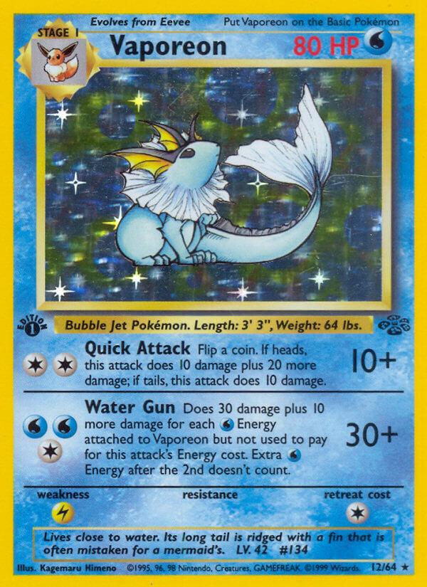 Carte Pokémon: Vaporeon [Aquali]