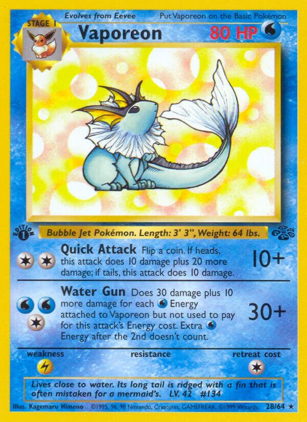 Carte Pokémon: Vaporeon [Aquali]