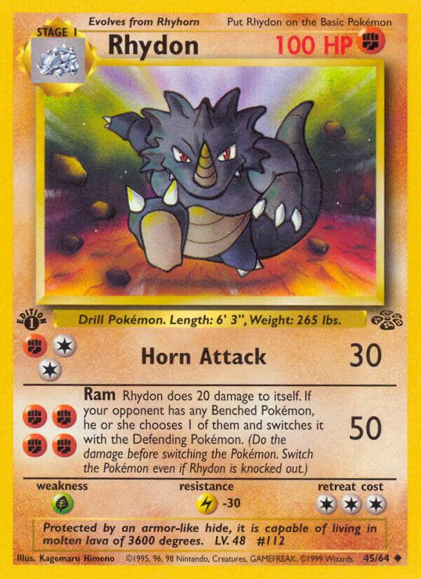 Carte Pokémon: Rhydon [Rhinoféros]