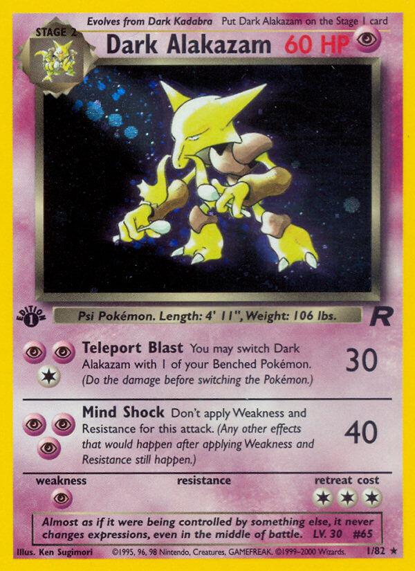 Carte Pokémon: Dark Alakazam [Alakazam obscur]