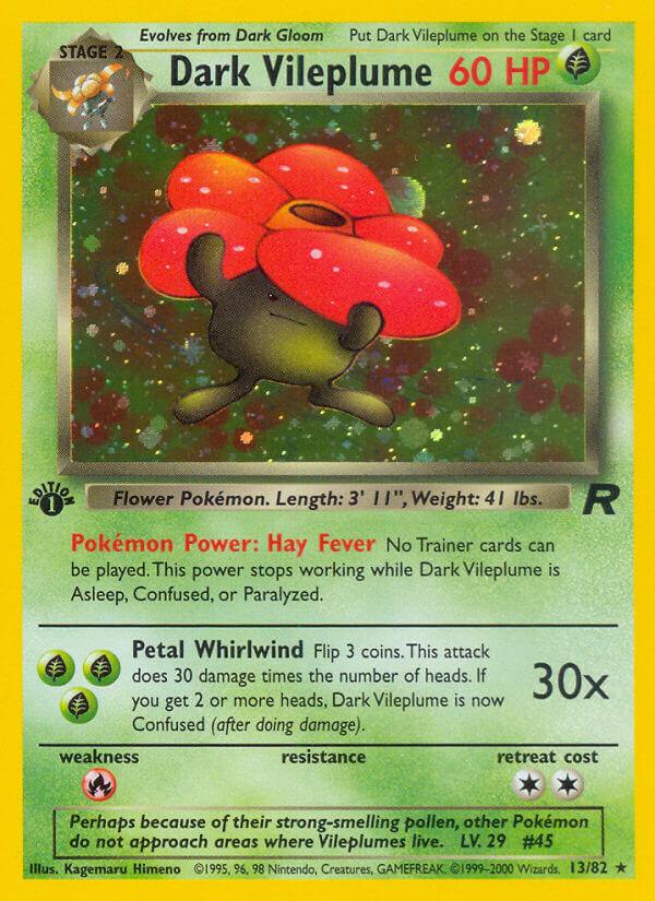 Carte Pokémon: Dark Vileplume [Rafflesia obscur]