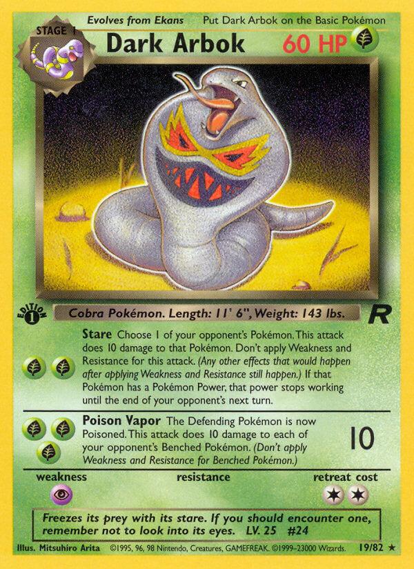 Carte Pokémon: Dark Arbok [Arbok obscur]