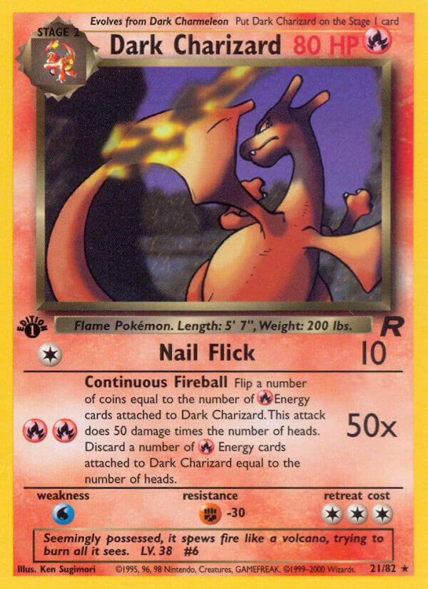 Carte Pokémon: Dark Charizard [Dracaufeu obscur]