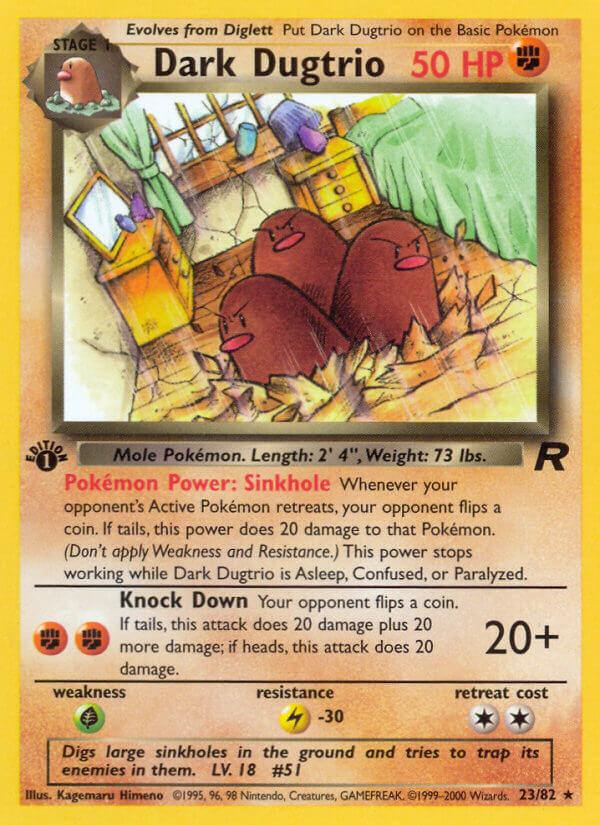 Carte Pokémon: Dark Dugtrio [Triopikeur obscur]